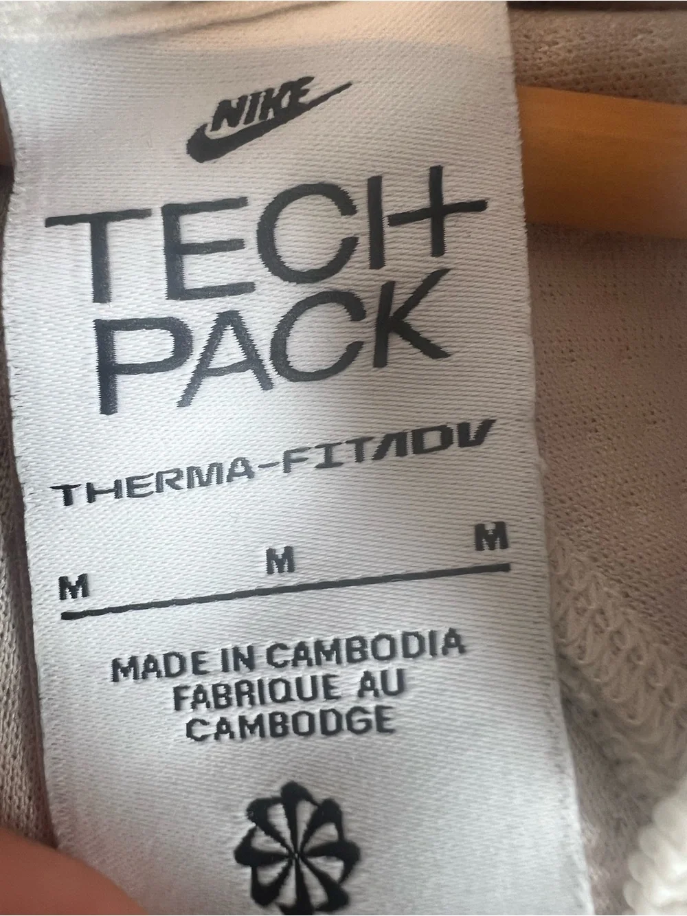 Nike Tech Pack Therma-FIT ADV White Grid Full-Zip Hoodie - Size M